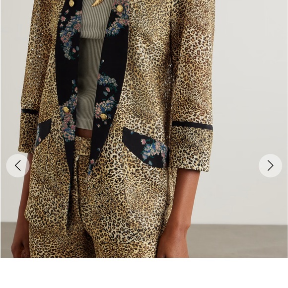 MAISON MAYLE
Caribbea printed silk-satin trimmed woven blazer - Picture 4 of 9